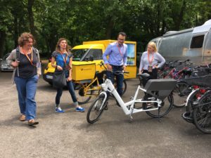 eBike der Deutschen Post beim NachhaltigkeitsCamp Bonn